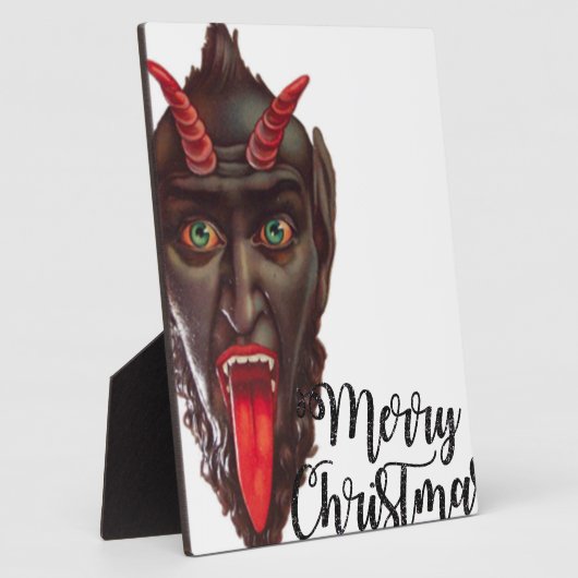 Krampus fröhliche Weihnachten Fotoplatte (Seite)