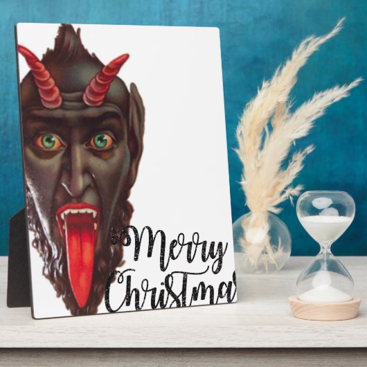 Krampus fröhliche Weihnachten Fotoplatte (Seite)