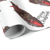 Krampus fröhliche Weihnachten Geschenkpapier (Rolleneckpunkt)