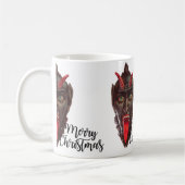 Krampus fröhliche Weihnachten Kaffeetasse (Links)