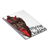 Krampus fröhliche Weihnachten Notizblock (Rechte Seite)