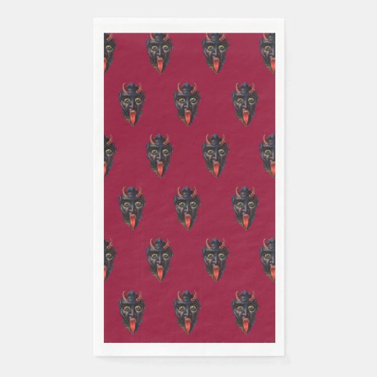 Krampus Gasttuch Napkin Serviette (Vorderseite)