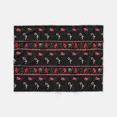 Krampus gebrochenes Weihnachten Fleecedecke (Vorderseite (Horizontal))