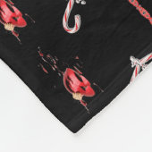 Krampus gebrochenes Weihnachten Fleecedecke (Ecke)