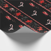 Krampus gebrochenes Weihnachten Geschenkpapier (Ecke)