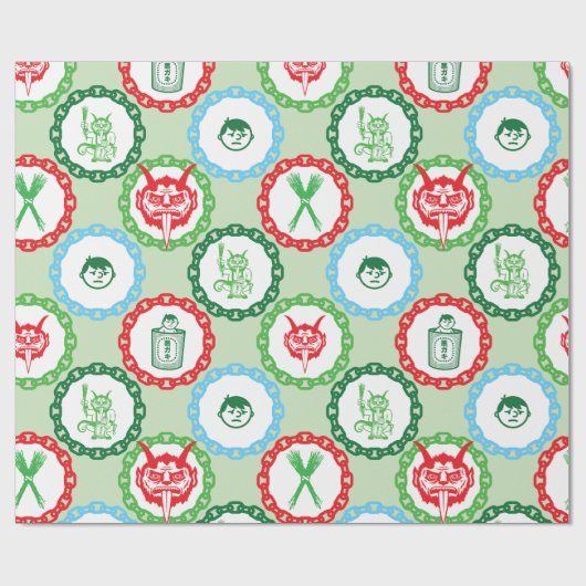 Krampus Geschenk-Verpackung Geschenkpapier (Flach)