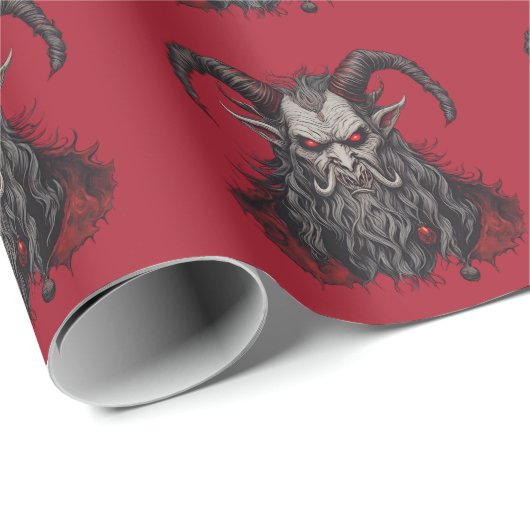 Krampus Geschenkpapier (Rolleneckpunkt)