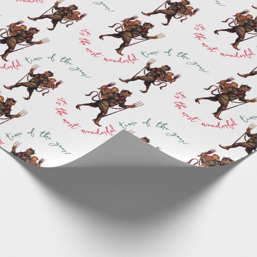 Krampus Geschenkpapier (Ecke)