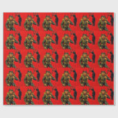 Krampus Geschenkpapier (Flach)