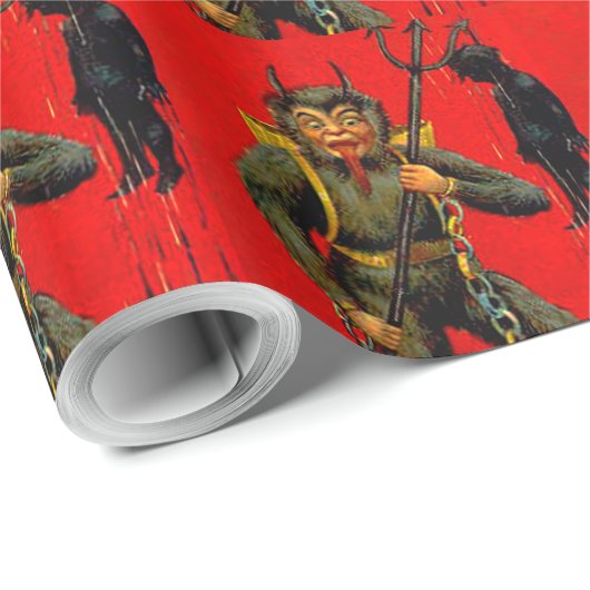 Krampus Geschenkpapier (Rolleneckpunkt)