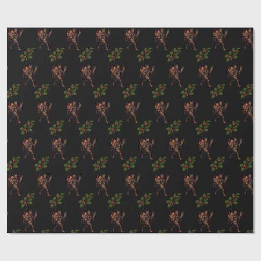 Krampus Geschenkpapier (Flach)