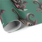 Krampus Geschenkpapier (Rolleneckpunkt)