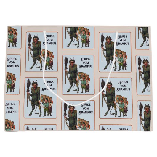 Krampus-Geschenktasche Große Geschenktüte (Vorderseite)