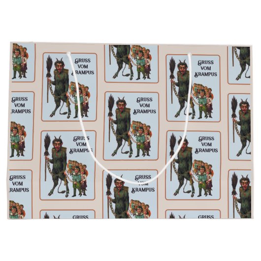 Krampus-Geschenktasche Große Geschenktüte (Rückseite)