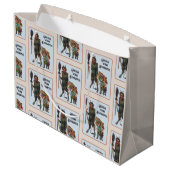 Krampus-Geschenktasche Große Geschenktüte (Rückseite Schrägansicht)
