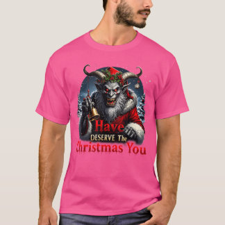 Krampus Gothic Weihnachtsgruß für diejenigen, die T-Shirt