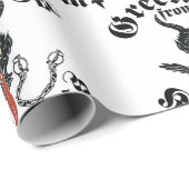 Krampus Greetings Geschenkpapier (Rolleneckpunkt)