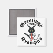 Krampus Greetings Magnet (Vorderseite/Rückseite)