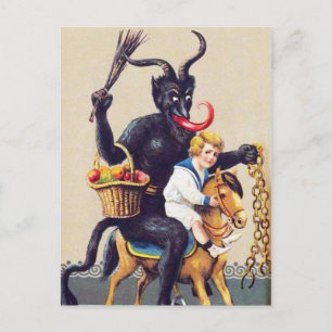 Krampus-Gruselpostkarte Postkarte