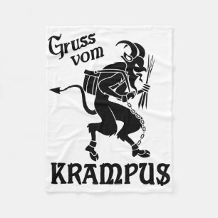 Krampus - Gruss Vom (Grüße vom) Krampus  Fleecedecke