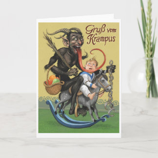 Krampus Grußkarte Feiertagskarte