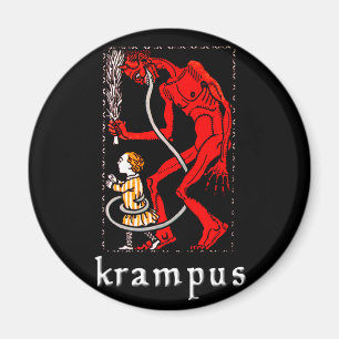 Krampus "hat eine lange Zunge" Magnet