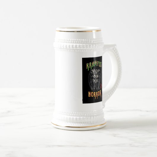 Krampus-Horror Bierglas (VorderseiteRechts)