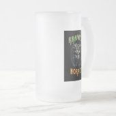 Krampus-Horror Mattglas Bierglas (VorderseiteRechts)