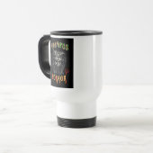 Krampus-Horror Reisebecher (Vorderseite Links)