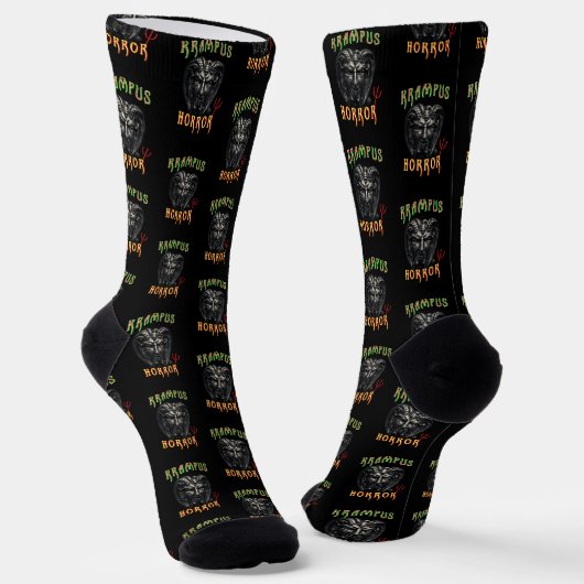 Krampus-Horror Socken (Gewinkelt)