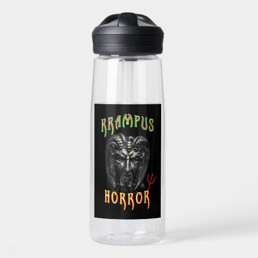 Krampus-Horror Trinkflasche (Vorne)