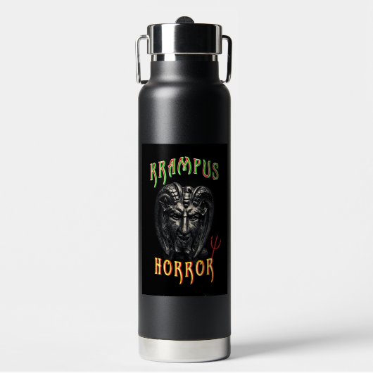 Krampus-Horror Trinkflasche (Vorderseite)