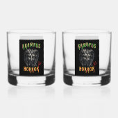 Krampus-Horror Whiskyglas (Vorderseite)