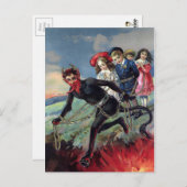 Krampus in die Hölle Postkarte (Vorne/Hinten)