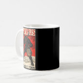 Krampus Is Coming To Town Christmas Horror Holiday Kaffeetasse (Vorderseite Links)