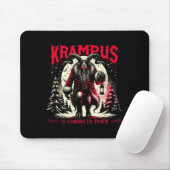 Krampus Is Coming To Town Dark Christmas Horror Xm Mousepad (Mit Mouse)