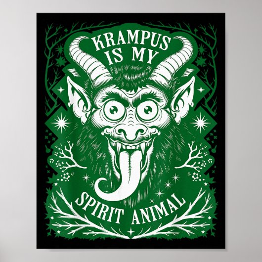 Krampus Is My Srit Animal German Folklore For Kram Poster (Vorne)