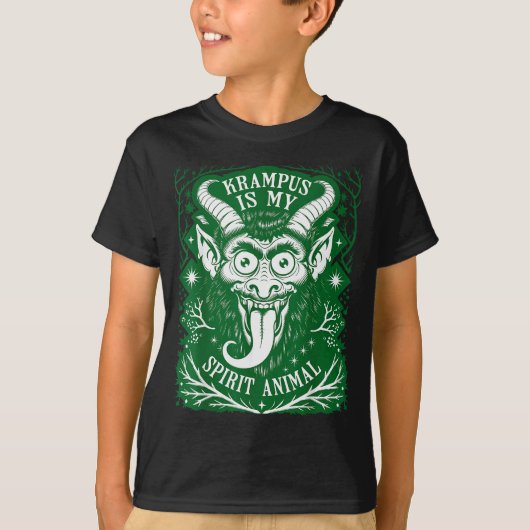 Krampus Is My Srit Animal German Folklore For Kram T-Shirt (Vorderseite)