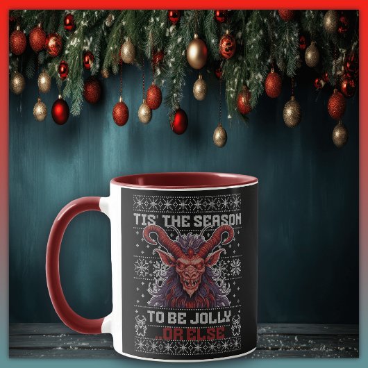 Krampus ist die Jahreszeit für Jolly oder andere Tasse