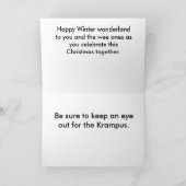 Krampus ist für jeden Geschmack! Feiertagskarte (Innenseite)