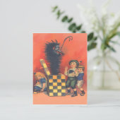 Krampus-Jack-in-A-Box Postkarte (Stehend Vorderseite)