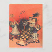 Krampus-Jack-in-A-Box Postkarte (Vorderseite)