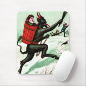 Krampus jagen schlechten Kindern Winterschnee Mousepad (Mit Mouse)
