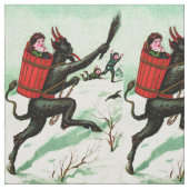 Krampus jagen schlechten Kindern Winterschnee Stoff (Muster)