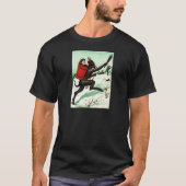 Krampus jagen schlechten Kindern Winterschnee T-Shirt (Vorderseite)