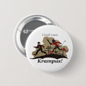 Krampus jagt Kind Button (Vorne & Hinten)