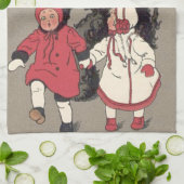 Krampus jagt Kinder Rute Handtuch (Gefaltet)