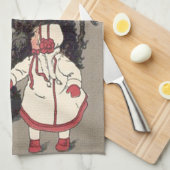 Krampus jagt Kinder Rute Handtuch (Viertel Falte)
