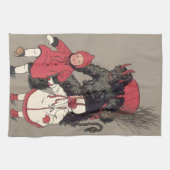 Krampus jagt Kinder Rute Handtuch (Horizontal)