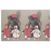 Krampus jagt Kinder Rute Stoff (Fat Quarter (45,7 x 55,9 cm))